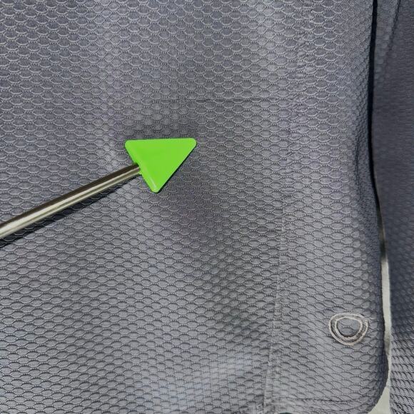 Nike Sphere Mens Medium Gray QTR Zip Long Sleeve Dry Shirt Textured Back Pocket - Picture 10 of 10